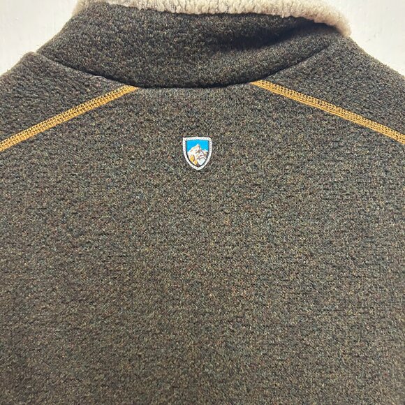 KÜHL Men's Europa Alfpaca Fleece 1/4 Zip Pullover Sweater, Size M - Picture 3 of 8